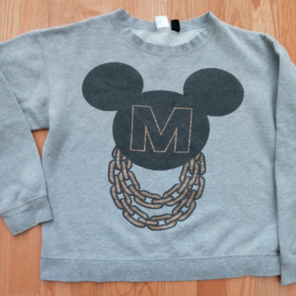 Disney Mickey Mouse Sweatshirt, Size L (kids), Size S (adult)